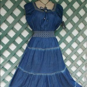 Lapis Denim Dress NWT